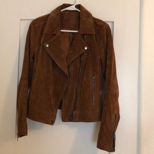 BLANK NYC Suede Moto Jacket, Size S
